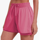 Pinspark womens High Waisted Quick Dry Gym Shorts with Pocket, Size XS