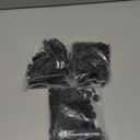 Coopache Nylon Universal Cable Tie Buckle for Car Heavy Duty, Upgraded Automotive Zipper Clips, Strap Style Fender Zip Ties Fasteners, Top Movable Dome (Black 150 PCS)