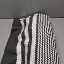 Bathroom Rugs Set 2 Piece, Extra Soft and Absorbent Fluffy Striped Chenille Bath Mat Rug Set, Non Slip Bathroom Floor Mat, Machine Washable (24" x 35" Plus 16" x 24", Dark Gray)