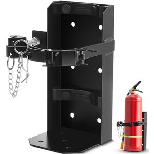 Zonon Heavy Duty Fire Extinguisher Mount Bracket Metal Fire Extinguisher Holder Wall Mount for Home Car Truck, Boat(Fe-10,Black,1 Pcs)