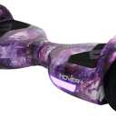 Hover-1 Helix Electric Hoverboard | 7MPH Top Speed, 4 Mile Range, 6HR Full-Charge, Built-In Bluetooth Speaker, Rider Modes: Beginner to Expert (Galaxy)