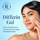 Differin Acne Treatment Gel, 30 Day Supply, Retinoid Treatment for Face with 0.1% Adapalene, Gentle Skin Care for Acne Prone Sensitive Skin, 15g Tube 