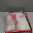 Simplify Holiday Light Organizer Box | Holds 500 Lights | Christmas Storage | Tree String Lights | 5 Divider Reels | Collapsible | Ultra Zip | Red (1 Pack)