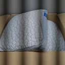 QUTOOL Enhanced Cooling Pillows for Sleeping, CertiPUR-US Shredded Memory Foam Pillows Queen Size Set of 2 for Hot Sleeper, Adjustable Bed Pillow for Side, Back, Stomach Sleepers Support Yet Soft Blue