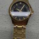 DREAMING Q&P Fq-005 Classic Style Gold Stainless Steel Mens Wrist Watches with Crystals for Man