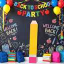Threehoney 47.2 in Giant Wooden Pencil Shaped Decoration Graduation Party Decoration Jumbo Pencil Preschool Kindergarten Classroom Photo Props Backdrop for Back to School Classroom Decor