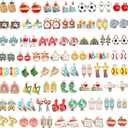 SANNIX 110 Pieces School Themed Charms Bulk, Teacher Jewelry DIY Craft Supplies Enamel Charm for Necklace Earrings Bracelet Teacher Appreciation Gifts Back to School Accessories