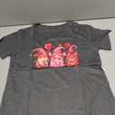 Valentine's Day Shirt Womens Cute Graphic T-Shirts Funny Love Heart Print Short Sleeve Romantic Tops, M, Grey