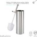 Bath Bliss Stainless Steel Toilet Brush Holder