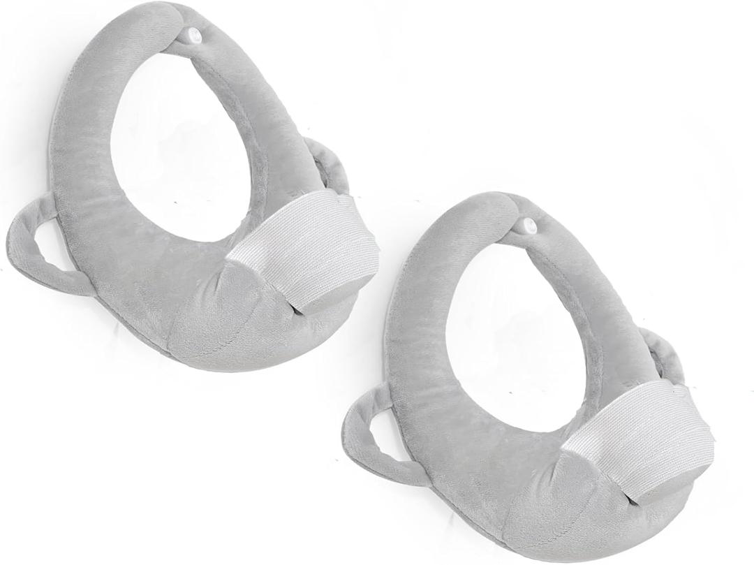 2 Pack Baby Pillow,Breastfeeding Pillow,Nursing Cushion for Bottle Feeding Comfort,Arm & Wrist Relief Pillow for Infant CareGray