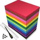 104 Pack Foam Sheets Craft 8.5 x 5.5 x 0.07 inch Eva Color Foam Paper Set for Crafts Project Preschoolers Classroom Scrapbooking DIY Handcraft by MEARCOOH (Multi)