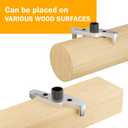 BATODA Dowel Jig Kit for Floating Shelf Bracket - 1/2 inch Drill Bit Included - Doweling Jig for Floating Shelf Hardware make Hidden Shelf Brackets for Invisible Shelves (Aluminum) (Silver)