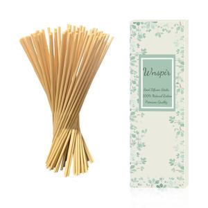Wnspir 100PCS Reed Diffuser Sticks, Natural Rattan Wood Sticks Essential Oil Aroma Diffuser Sticks Refill Replacement for Aroma Fragranc(Primary Color 9inch*3.5mm)