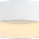 JONATHAN Y JYL7206A 17.7" Modern LED Flush Mount Ceiling Light, Dimmable Round Ceiling Lamp, Low Profile Close to Ceiling Light Fixture for Bedroom, Kitchen, Living Room, Hallway, White