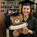 Graduation Teddy Bear 2026 11.2 Inch Graduation Gifts with Gift Card Slot Cute Congrats Stuffed Animal with Cap Embroidery Congrats Class of 2026 for Graduates Party Favor