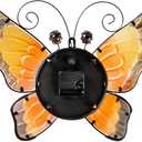 Evergreen Metal and Glass Shaped Wall Clock, Butterfly