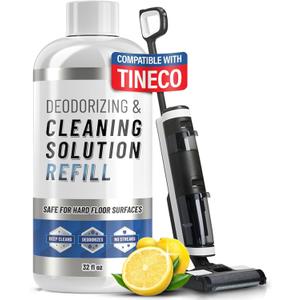 Floor Cleaning Solution compatible with Tineco iFLOOR, FLOOR ONE S3, S5, S6, and S7 (Except Steam Models) Residue & Streak Free Floor Cleaner, Safe for Pets - Vacuum Mops Cleaning Solution Refill