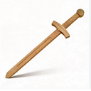 Wooden Practice Sword Wooden Training Indoor and Outdoor Practice Tool Swordplay Training Accessory Cosplay Costume Prop Gift Item