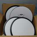 4PK 9 Inch LED Flush Mount Ceiling Light, 18W, 1860LM, 3000K/4000K/6000K CCT Selectable, Round Flat Panel Low Profile Ceiling Light Fixtures for Hallway, Kitchen, Bedroom, Laundry Room (Black)