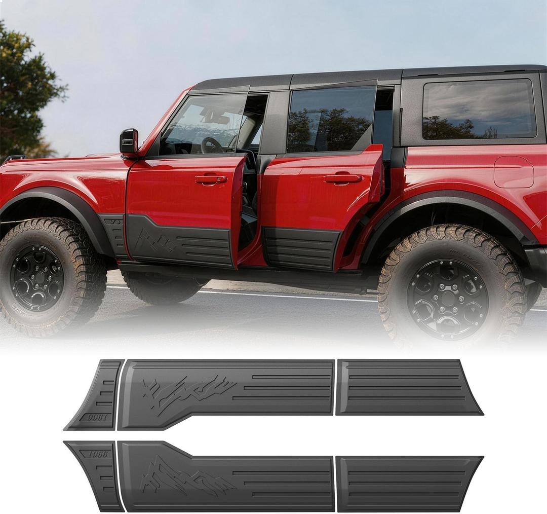 powoq 4 Door Door Molding Trim Compatible with 2021-2026 Ford Bronco