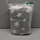 VitalCozy 2 Pack Self Warming Cat Mat Self Heating Pad Bed Reversible Machine Washable Reflects Body Heat Warm Thermal Pet Pad Crate Blanket for Feral and Indoor Cat(Star,21" X 14") (Grey)