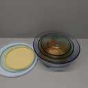 Pyrex 8 Piece Ribbed Bowl (4) Set Including Assorted Colored Locking Lids (Ribbed)