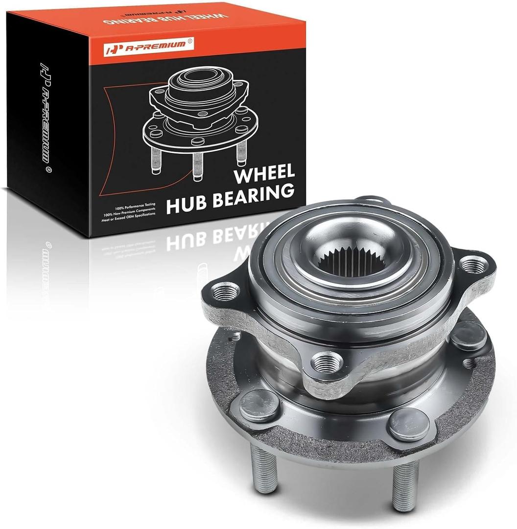 A-Premium Front Wheel Bearing and Hub Assembly with 5-Lug Compatible with Hyundai Santa Fe 2007-2014, Santa Fe Sport 2013-2014, Veracruz 2007-2012, Kia Sorento 2011-2015