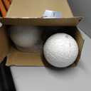 Wettarn 6 Pcs 8'' Extra Large Christmas Tree Ball Ornaments Oversized Huge Big Shatterproof Plastic Xmas Hanging Decorations for Holiday Christmas Tree Outdoor Party Decors(White)