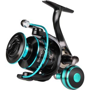 Sougayilang Spinning Reels Light Weight Ultra Smooth Powerful Fishing Reels Red & Blue & Golden (XN2000)