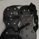 Epoxy Floor Spiked Shoes Fully Assembled Gunite Spiked Shoes with 3/4" Short Spikes for Garage Floor Epoxy, Overlays, Cover Installation,1 Pair (Black)