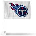 Rico Industries NFL Car Flag Double Sided Car Accessory (White)