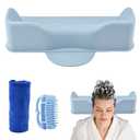 Hair Washing Station,Portable Hair Washing Basin for Sink or Bathtub,Silicone Shampoo Bowl with Scalp Massager,Tear-Free Shampoo Bowl with Suction Cups for Elderly Pregnant
