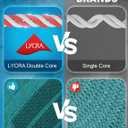 Womens Coolmax Bamboo Viscose Compression Running Crew Socks, Moisture-Wicking Anti-Blister Hiking&Gym Athletic (Small, Storm Teal)