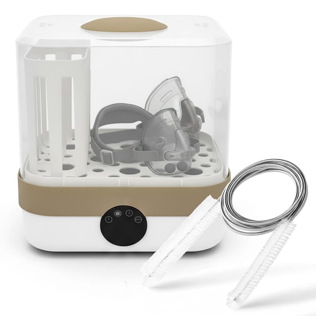 Cleaner and Sanitizing Machine, Cleaning Machine for Masks & Bottles, Deep Machine Cleaner with Hose Brush Kit, Steam Cleaning & HEPA Air Drying System