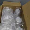 Lamosi 300 Pack 9 oz Clear Plastic Cups with Lids, Disposable Cups with No Hole Flat Lids, Ideal for Ice Cream, Cold Drinks, Fruit, Dessert, Yogurt Parfait