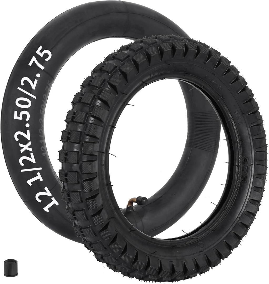 RUTU 12.5x2.75 Tire Inner Tube Set 12-1/2x2-3/4 Tire for MX350 MX400 Rocket Electric Dirt Bike Scooter Stroller X-Treme X-560 eZip E-500 E-750 E-900 1 Set