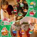 Syhood 50 Set Christmas Dumpster Fire Hanging Ornament with Everything is Fine Card Emotional Dumpster Fire Christmas Tree Decor Funny Employee Appreciation Gifts for Team Coworker Nurse, 10 Styles