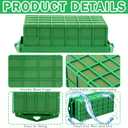 12Set Floral Foam Blocks Cage Holder for Flower Arrangements Supplies, Bouquet Holder, Rectangle, 11.8 x 4.7 x 3.1 Inch (12, Classic)