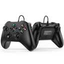 Wired Gaming Controller, Hall Lineness Trigger, Joystick Gamepad with Dual-Vibration PC Game Controller Compatible with PS3, Switch, Windows 10/8/7 PC, Laptop, TV Box, Steam, Epic, Android Mobile Phones, Tesla, 6.5 ft USB Cable(Wired Controller)