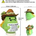 mini Positive Dinosaur Crochet Dinosaur Gift for Adults mini Dinosaur Figures Dinosaur Stuff,Kids Son Daughter mom Boy Girl Birthday Gifts