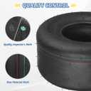 GICOOL (2 Pack) 13x6.50-6 Tubeless Lawn Mower Tire, 13x6.5-6 Riding Zero Turn Lawnmower Smooth Turf Tyre, 4 Ply