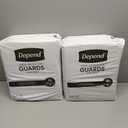 Depend Guards Incontinence Pads for Men, Maximum Absorbency, 168 Count (2 Packs of 84), Packaging May Vary