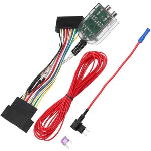 X AUTOHAUX Car Add an Amp Amplifier Adapter Interface to Radio System for Ford 2011-2018 with Red Extension Wire