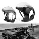 Universal 7" Motorcycle Headlight Retro Cafe Racer Fairing Cover for Harley Honda Yamaha