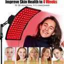 Red Light Therapy Lamp 10-in-1 with Stand & Belt, 660nm Red Light and 850nm Near Infrared, Face & Body Care Device for Skin & Muscle Recovery