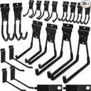 klasit Slatwall Hooks Black 20Pack Firmly and Durable Slatwall Accessories,Perfect for Organizing Garden Tools and Heavy Duty Tools and Garage Hooks Organize Your Space Efficiently