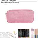 2 x Della Gao Small Pencil Case Pencil Pouch (Pink)