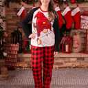 PATPAT Family Christmas Pjs Matching Sets Holiday Jammies Sleepwear Christmas Pajamas for Family Xmas Outfits with Socks (White, XL)