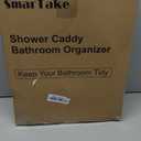 SMARTAKE Hanging Shower Head Caddy, Rustproof Bathroom Shower Shelf Organizer, SUS201 Stainless Steel Over The Storage Rack, for Toilet, Bathroom, Black