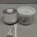 Electric Garlic Chopper, 350ML Glass Bowl Mini Food Processor, Portable Veggie Chopper Onion Garlic Grinder, Wireless Blender for Ginger, Chili, Fruit, Meat, etc